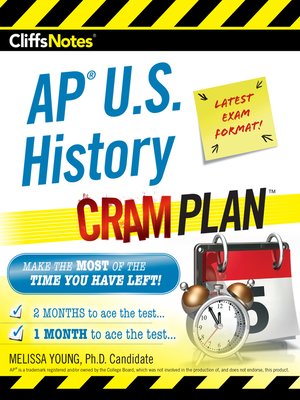 cover image of CliffsNotes AP U.S. History Cram Plan